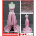 Pink Evening Dress Formal High Low Prom Gown (KMLY156)